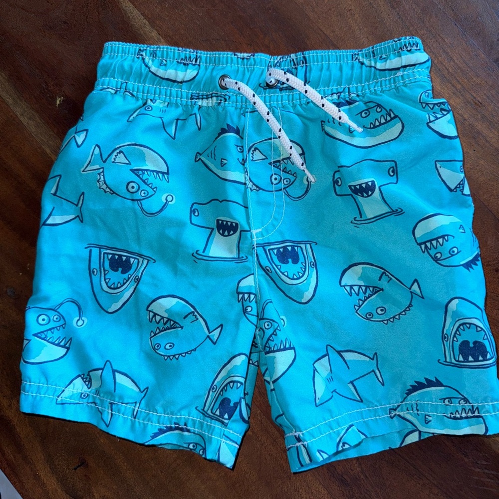 Carters 3t shark swim shorts